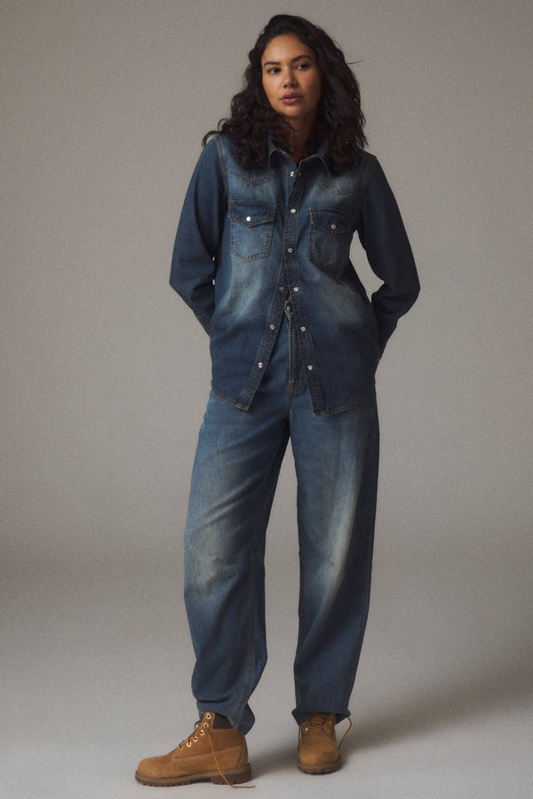 ivy copenhagen IVY-Janice Slung Jeans Wash Melilla Denim Blue