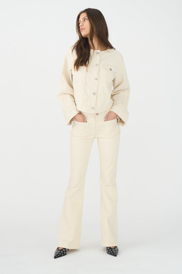 Ivy Copenhagen IVY-Jazz Short Jacket Wash Ecru Ecru