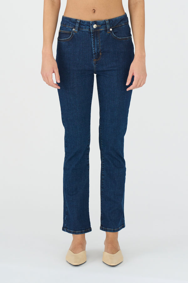 ivy copenhagen IVY-Johanna Kick Flare Jeans Wash Middark Nottingham Denim Blue