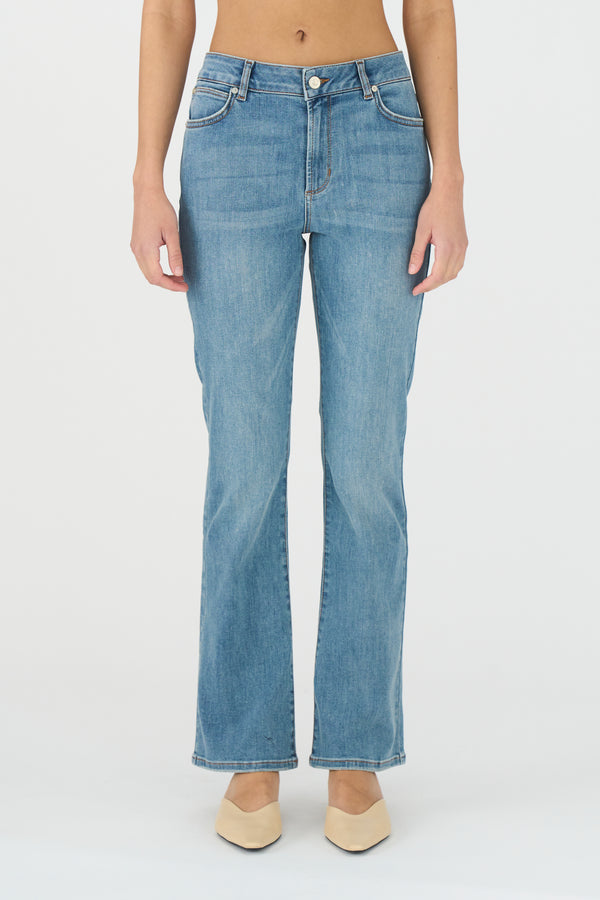 ivy copenhagen IVY-Johanna Kick Flare Jeans Wash Shadwell Denim Blue