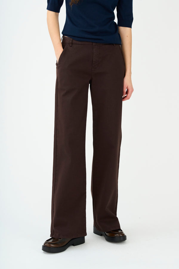 Ivy Copenhagen IVY-Karmey Chino Wide Pant - Expresso Brown