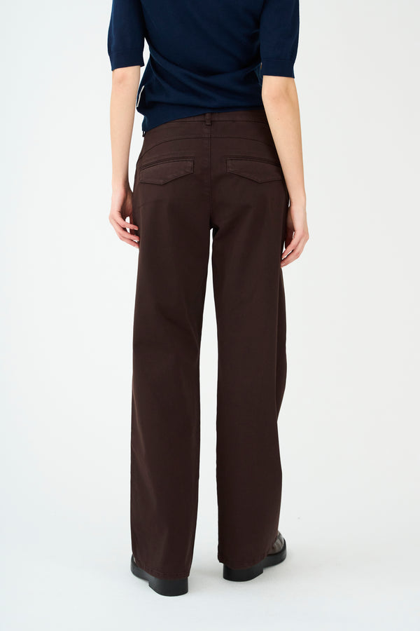 Ivy Copenhagen IVY-Karmey Chino Wide Pant - Expresso Brown