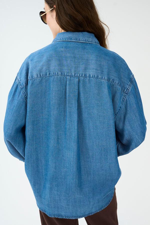 Ivy Copenhagen IVY-Matti Lyocel Shirt Wash Bronx Denim Blue