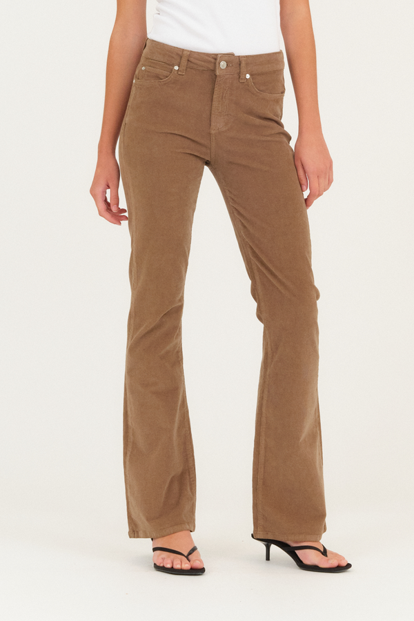 Ivy Copenhagen IVY-Tara Flare Jeans Baby Cord - Cool Taupe