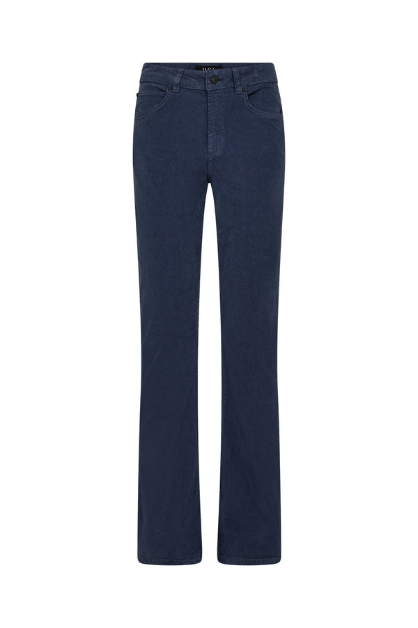 Ivy Copenhagen IVY-Tara Flare Jeans Baby Cord - Deep Navy Blue