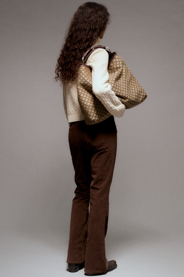 ivy copenhagen IVY-Tara Flare Jeans Baby Cord - Expresso Brown