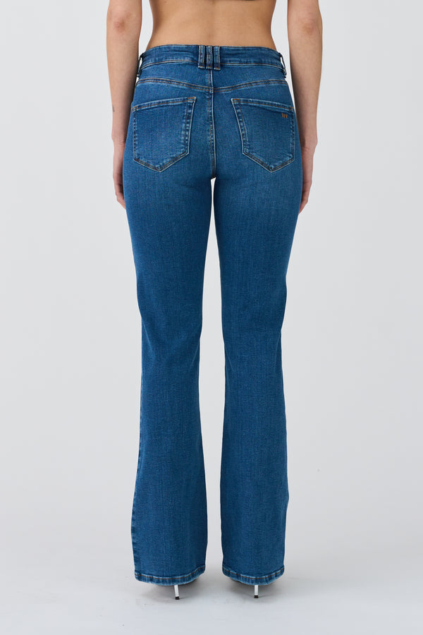 Ivy Copenhagen IVY-Tara Flare Jeans Wash Andorra Mid Blue Denim Blue