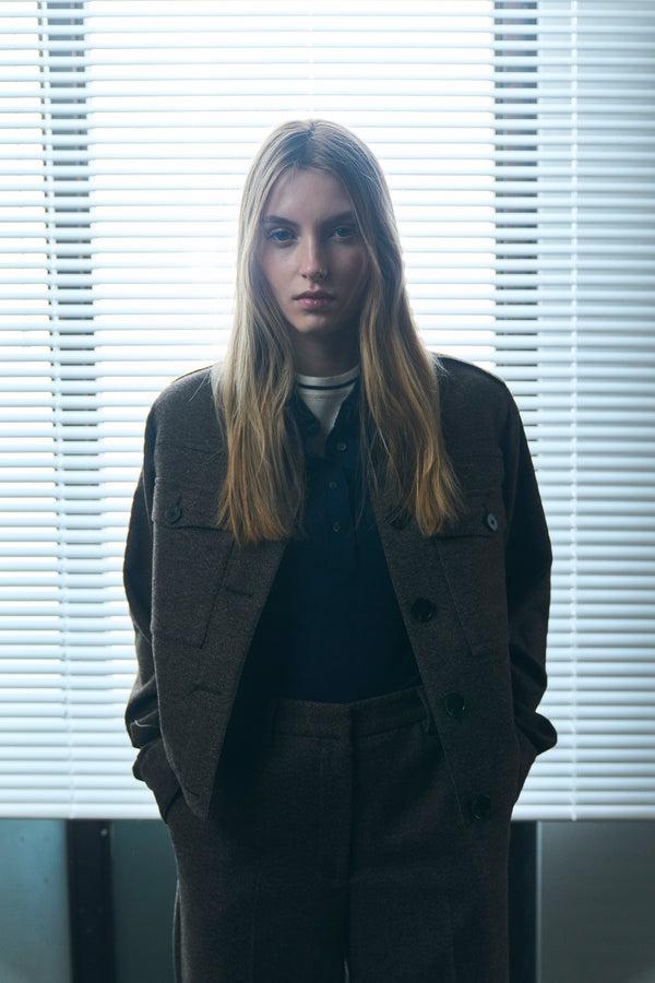 ivy copenhagen IVY-Tilda Utility Cropped Coat - Multi Color