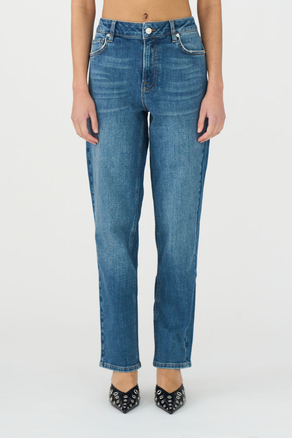 ivy copenhagen IVY-Tonya Cropped Jeans Wash Greenwich Denim Blue