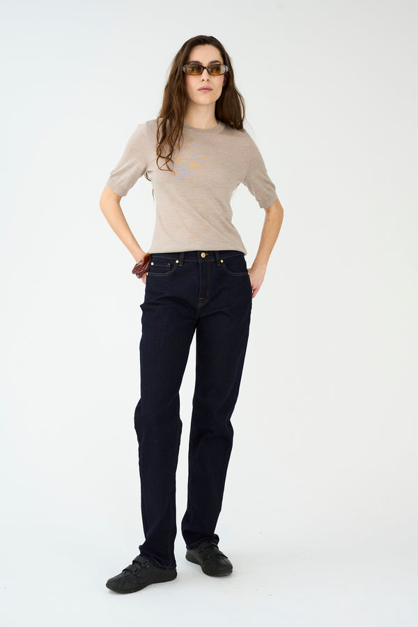 ivy copenhagen IVY-Tonya Cropped Jeans Wash Rinse Vicky Denim Blue
