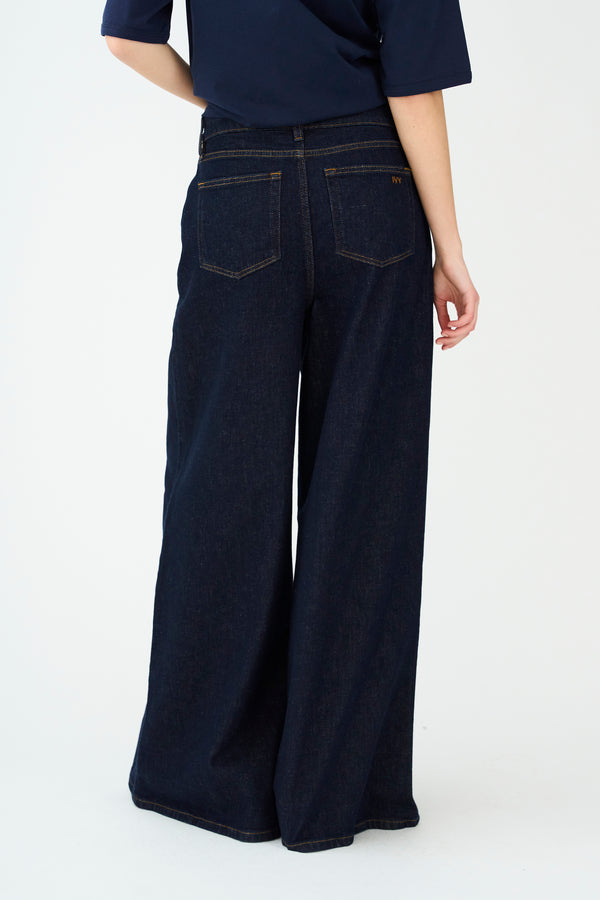 Ivy Copenhagen IVY-Tyla Oversize Jeans Wash Dark Cannes Denim Blue