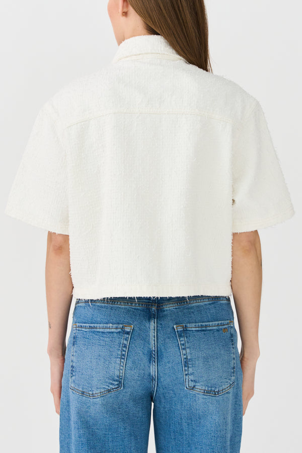 Ivy Copenhagen IVY-Uta Oversize SS Shirt Punch Needle - White