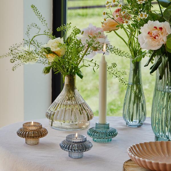 Ivyline Airlie Ribbed Snowdrop Stem Vase