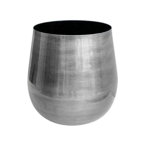 Ivyline Antique Pewter Bell Bottomed Planter