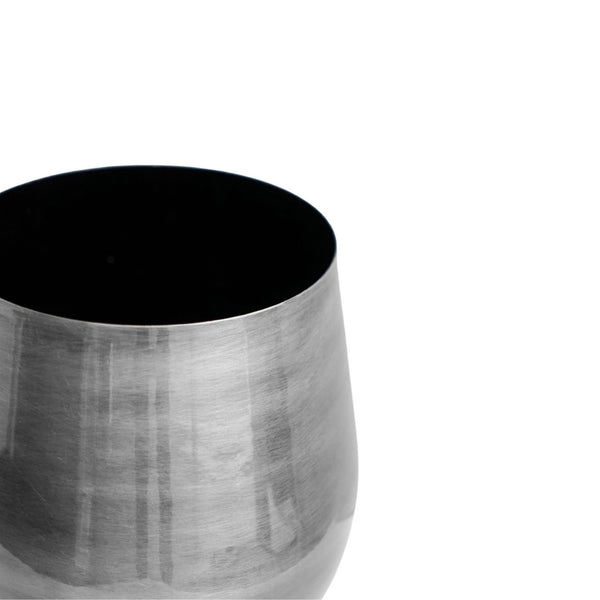 Ivyline Antique Pewter Bell Bottomed Planter