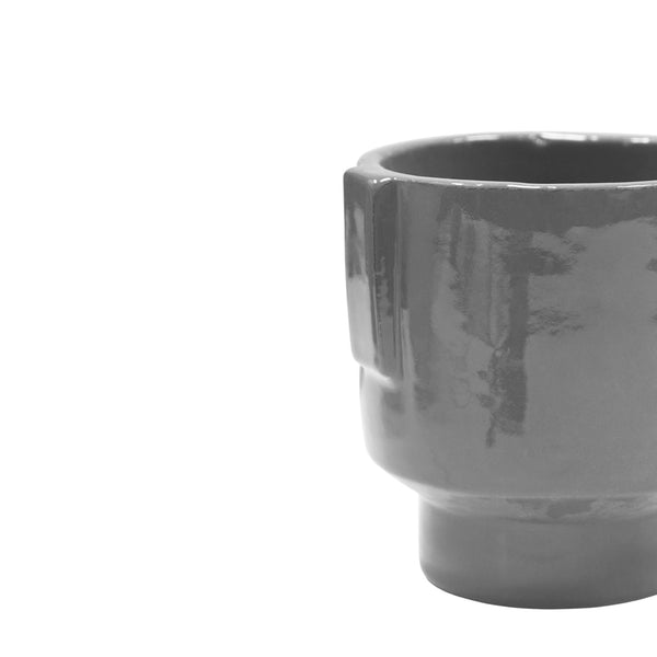 Ivyline Aries Glazed Handles Planter