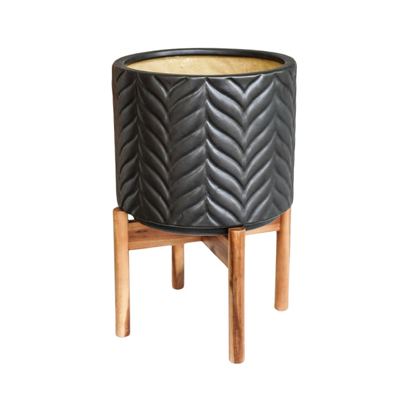 Ivyline Aspen Chevron Planter