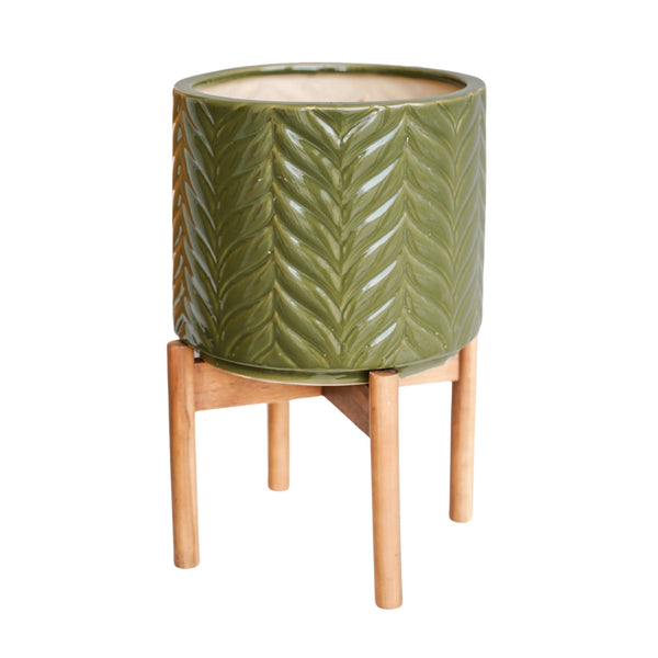 ivyline Aspen Chevron Planter