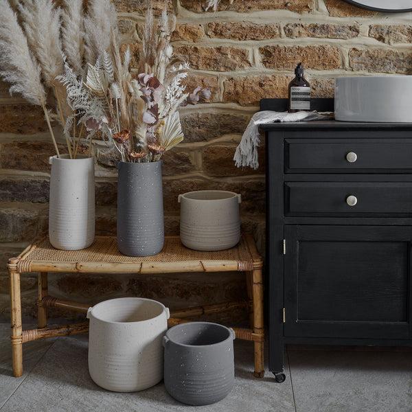 Ivyline Aurora Terrazzo Handle Planter