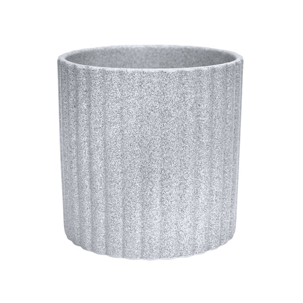 Ivyline Azalea Stone Ribbed Speckle Planter