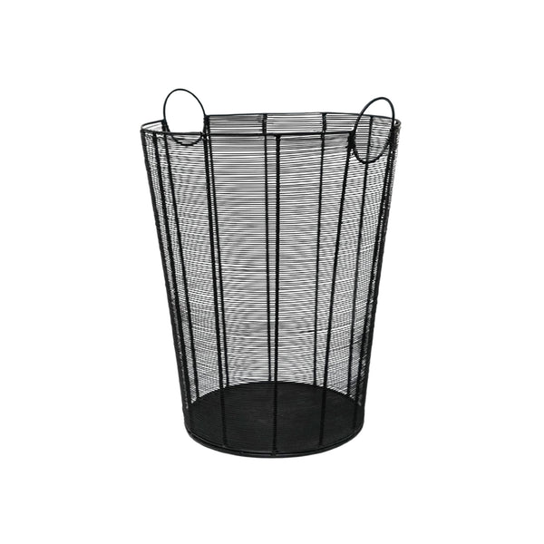 Ivyline Black Contemporary Log Basket