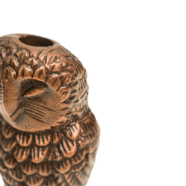 Ivyline Cast Aluminium Owl Candle Holder