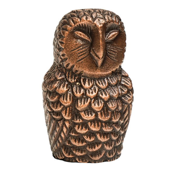 ivyline Cast Aluminium Owl Candle Holder