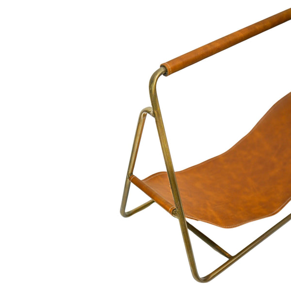 Ivyline Contemporary Hanging Leather Log Holder