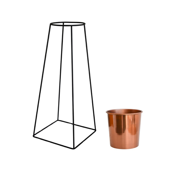 Ivyline Copper Planter And Minimo Stand
