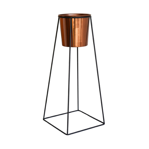ivyline Copper Planter and Minimo Stand