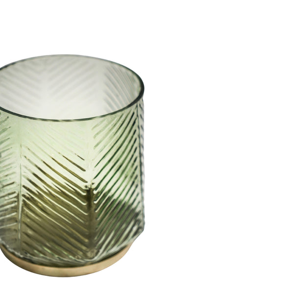Ivyline Elm Embossed Candle Holder