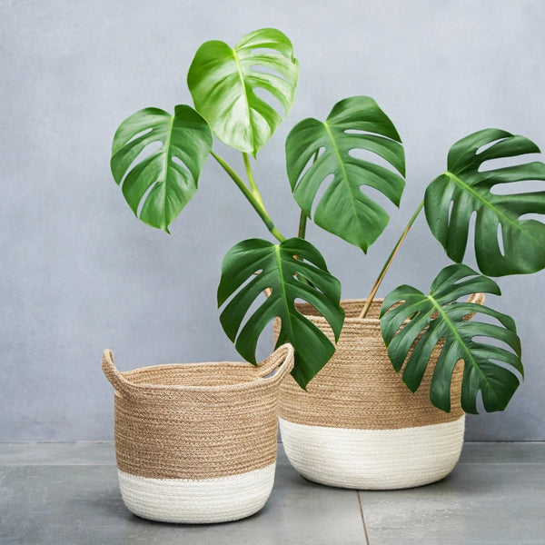 Ivyline Geilo Jute Lined Basket