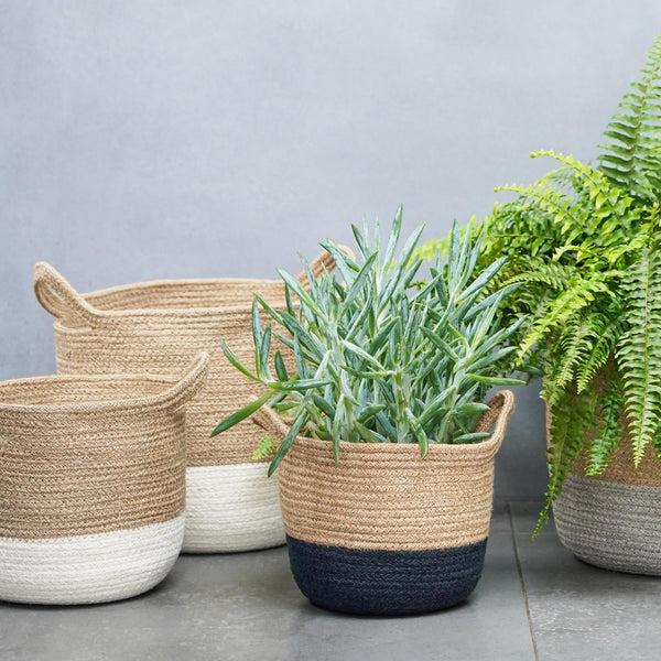Ivyline Geilo Jute Lined Basket