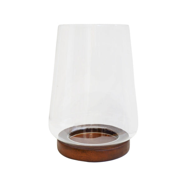 Ivyline Harvey Walnut Lantern