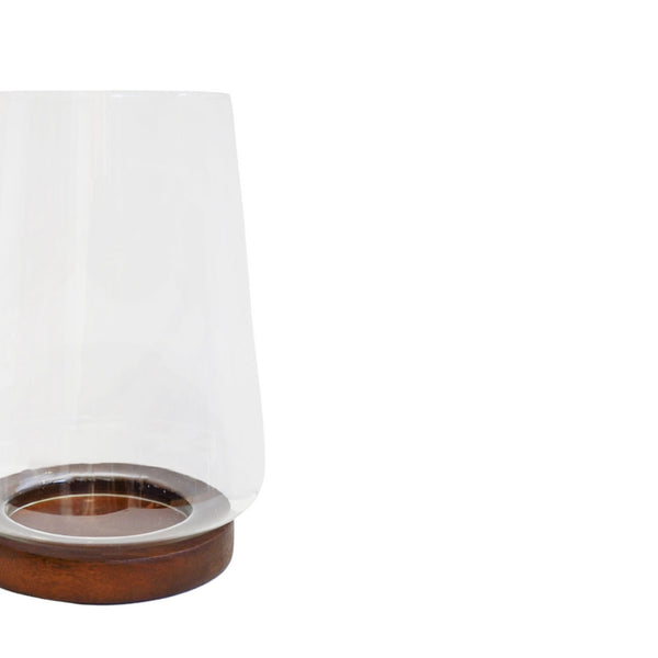 Ivyline Harvey Walnut Lantern