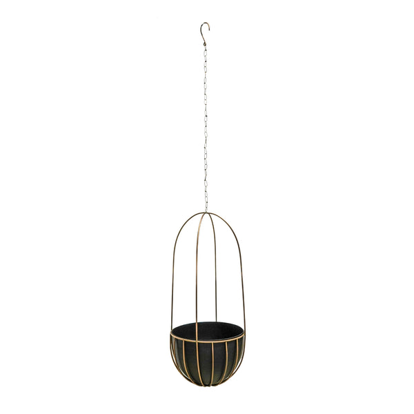 ivyline Indoor Tall Kensington Hanging Planter