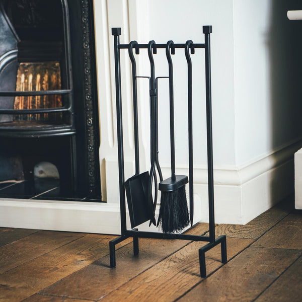 Ivyline Iron Hanging Rack Fireside Companion Set