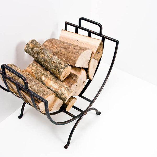 Ivyline Iron Linear Log Basket
