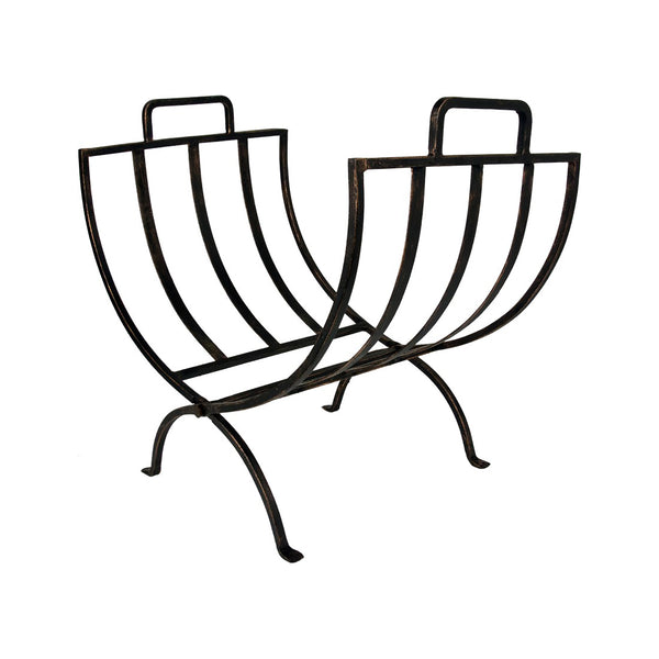 ivyline Iron Linear Log Basket