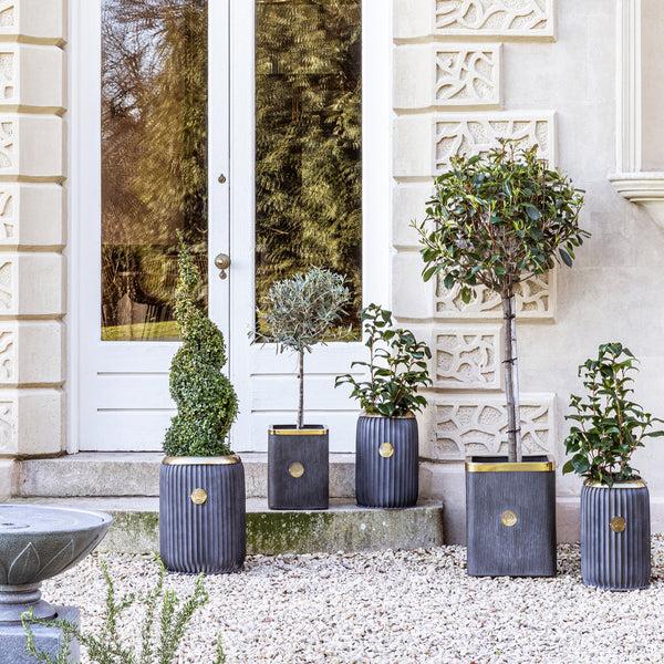 Ivyline Kew Antique Lead Richmond Planter