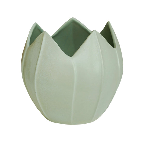 Ivyline Kew Flower Planter Pistachio Green