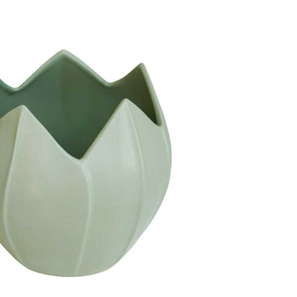 Ivyline Kew Flower Planter Pistachio Green