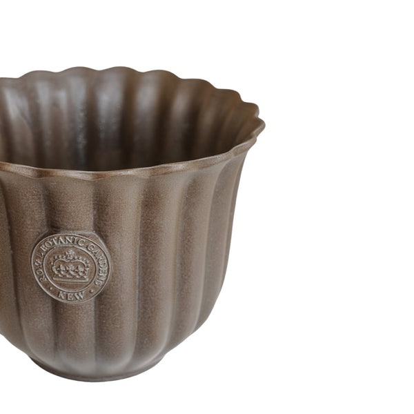 Ivyline Kew Fluted Tulip Mocha Planter