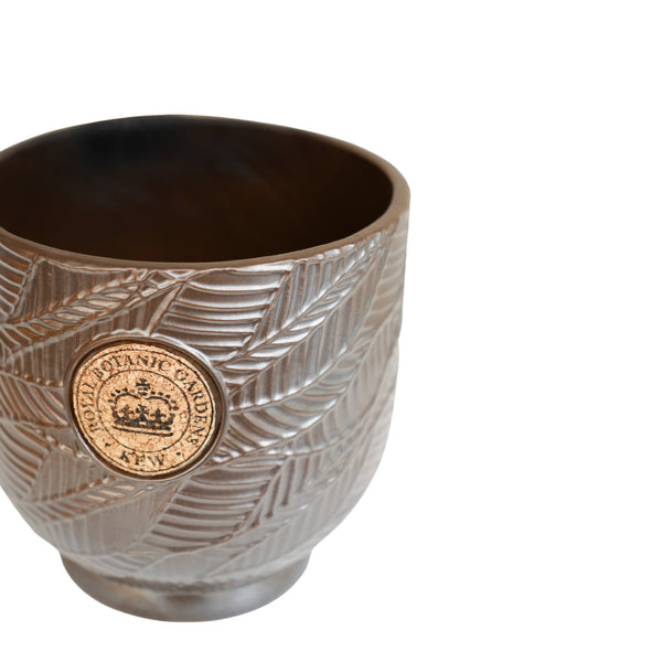 Ivyline Kew Leaf Embossed Cork Planter