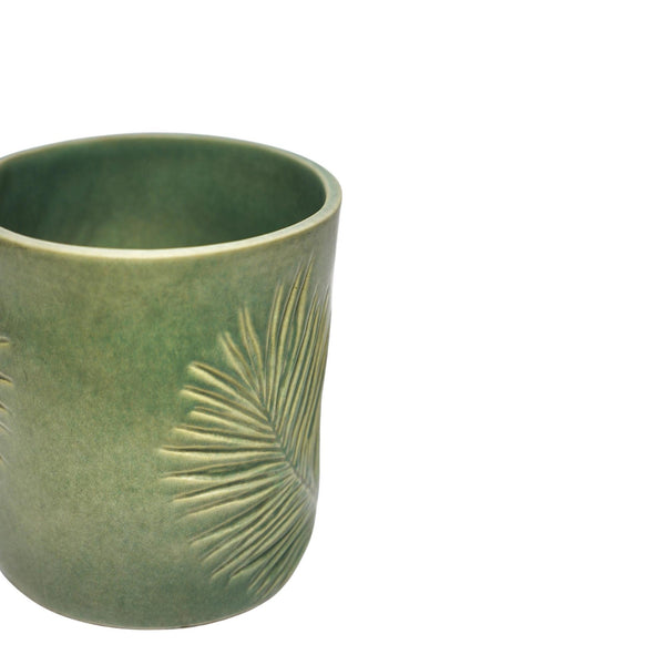 Ivyline Kew Stoneware Sago Palm Planter