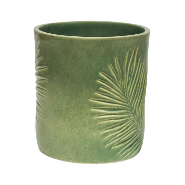 ivyline Kew Stoneware Sago Palm Planter