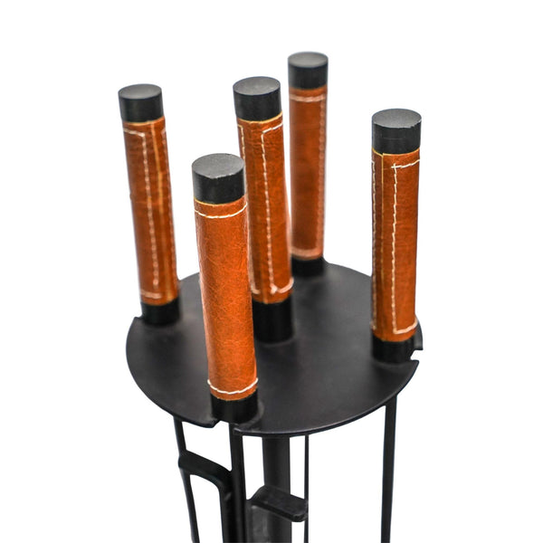 Ivyline Leather Handle Fireside Companion Set