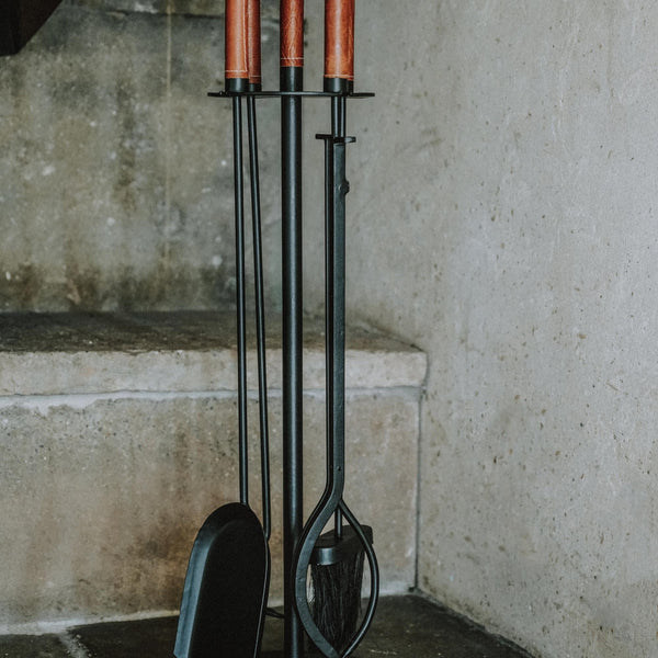 Ivyline Leather Handle Fireside Companion Set