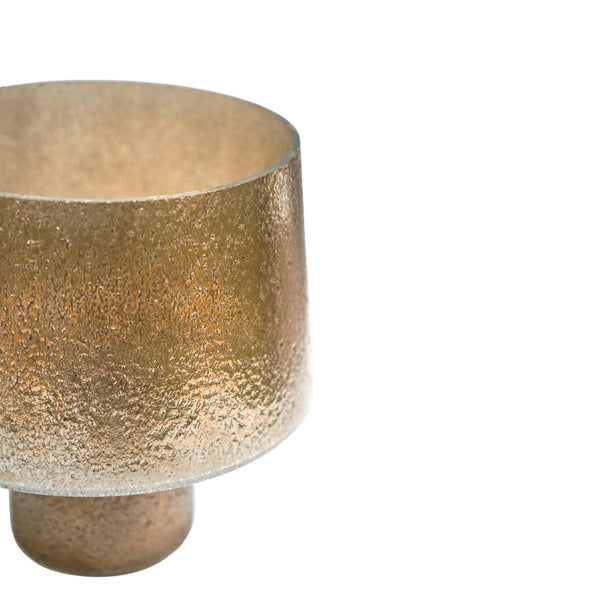 Ivyline Opulent Curved Metallic Planter