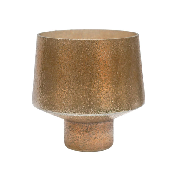 ivyline Opulent Curved Metallic Planter